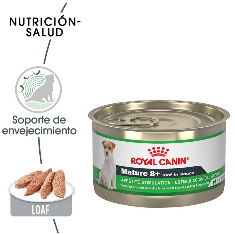 Royal Canin - Alimento Húmedo en Lata para Perro Adulto 8+ Raza Pequeña