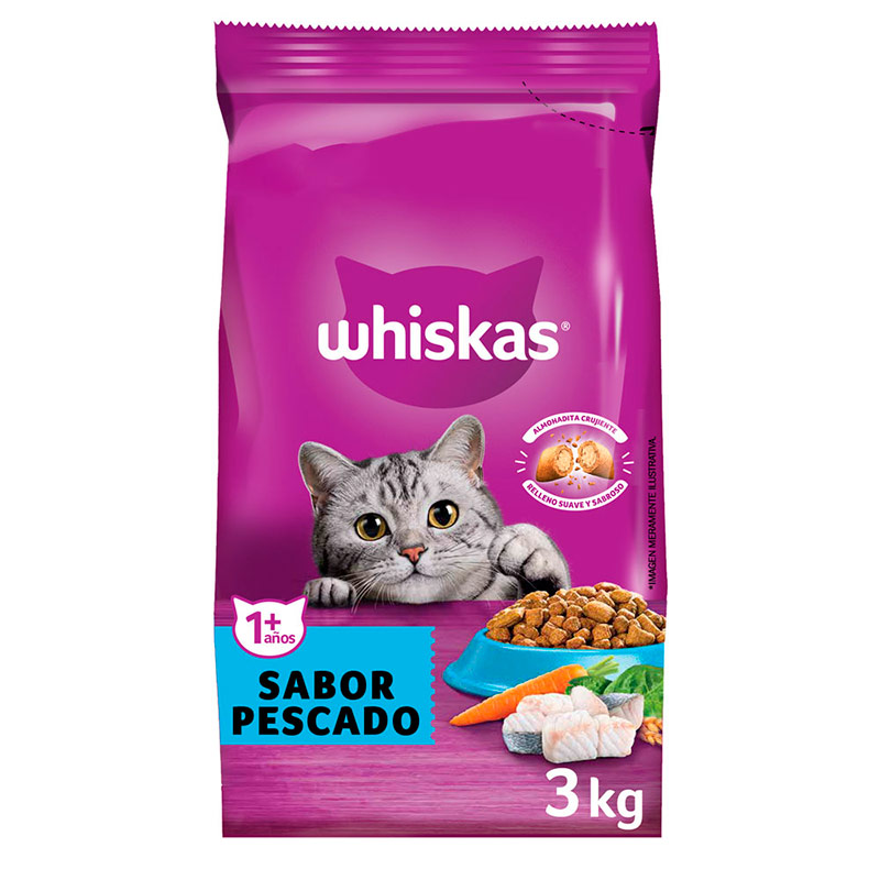 Whiskas - Alimento Seco Gato Adulto Sabor Pescado