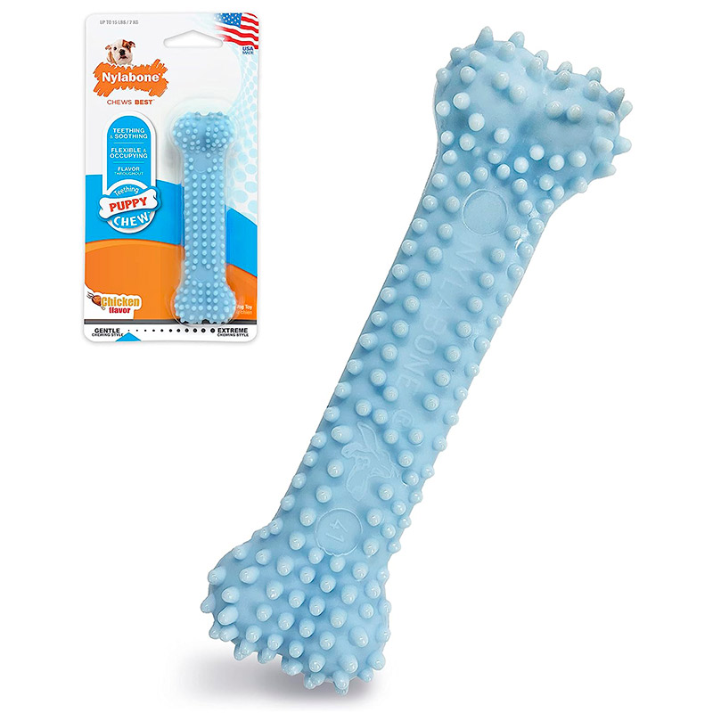 nylabone-juguete-hueso-azul-sabor-pollo-para-cachorro-de-hasta-7kgs