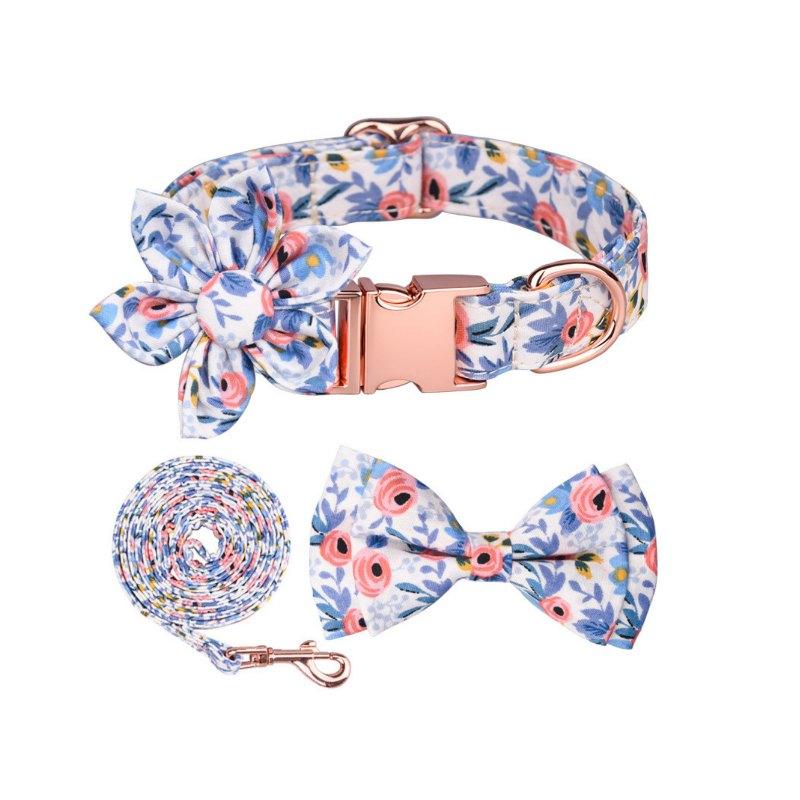 calabaza-pets-set-collar-mono-y-trailla-floral