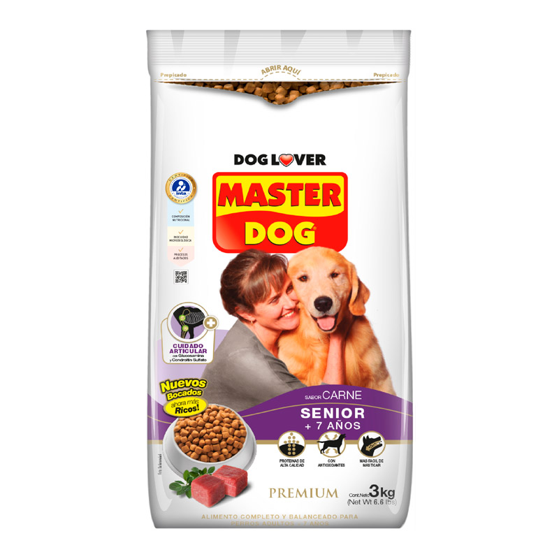 Master Dog - Alimento Perro Senior 7+ Carne