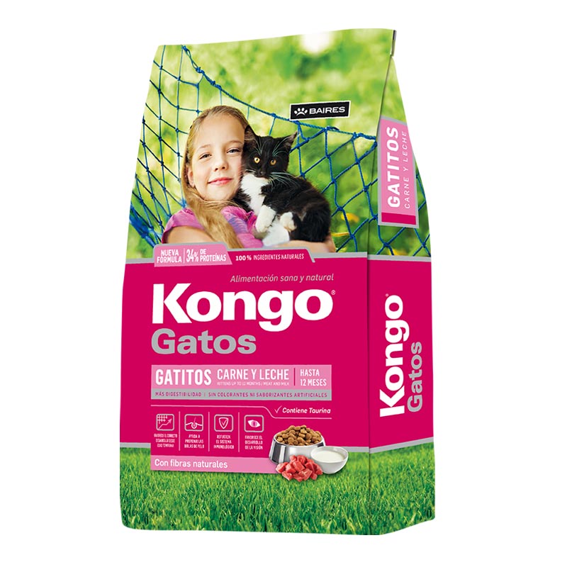 Kongo - Alimento Gatitos Carne y Leche