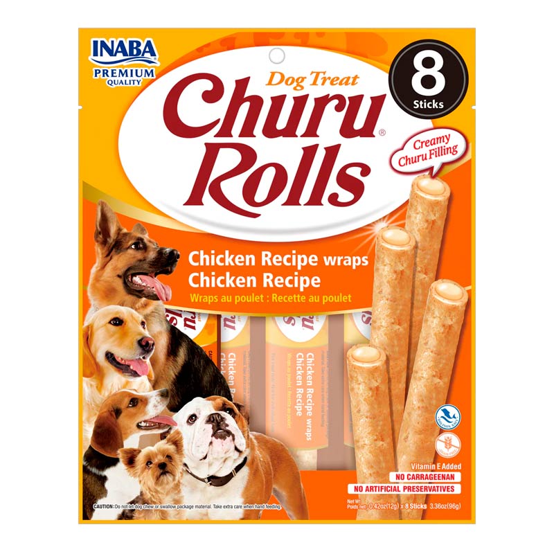 Churu Rolls - Palitos con Pollo para Perros