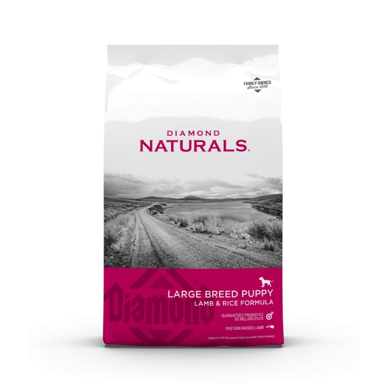 Diamond Naturals - Alimento para Cachorro Raza Grande Sabor Cordero