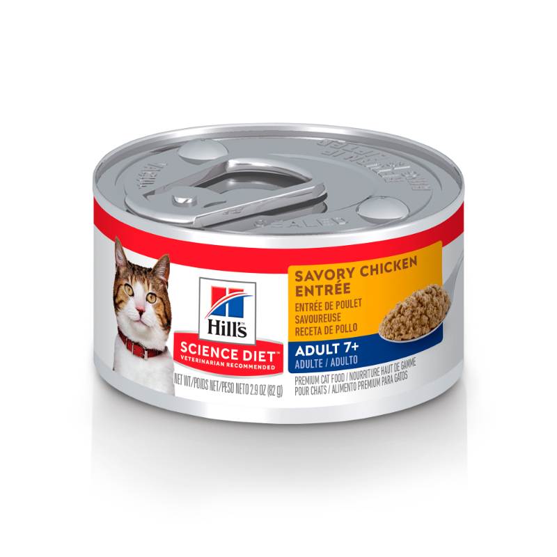 Hill's Science Diet Adult 7+ - Alimento para Gato Adulto Mayor Lata