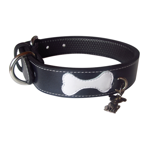 dalmatas-collar-placa-colgante-cuero