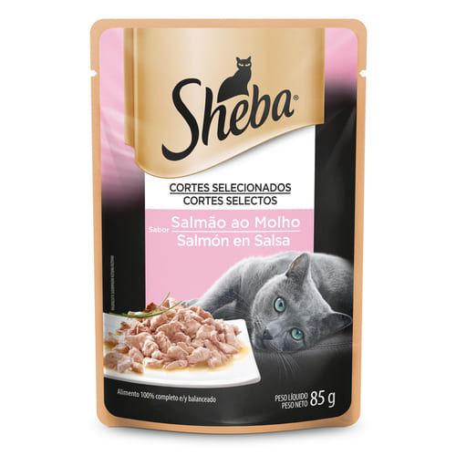 Sheba Alimento Húmedo Para Gato Salmon Sobre