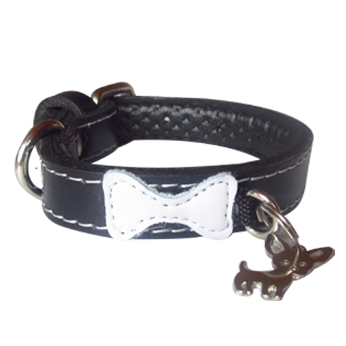 dalmatas-collar-placa-colgante-cuero