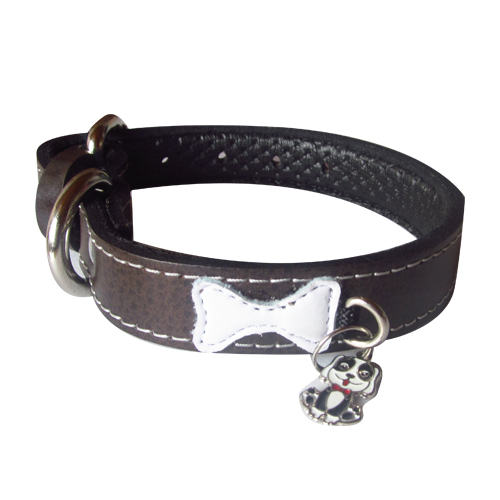 dalmatas-collar-placa-colgante-cuero
