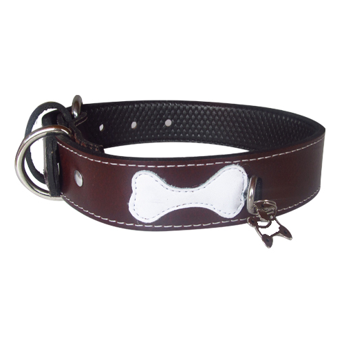 dalmatas-collar-placa-colgante-cuero