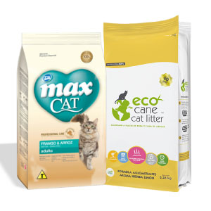 Combo Max Cat Adulto Pollo Y Arroz + Arena Ecocane