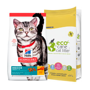 Combo Hills Science Diet Adult Indoor Chicken Recipe + Ecocane