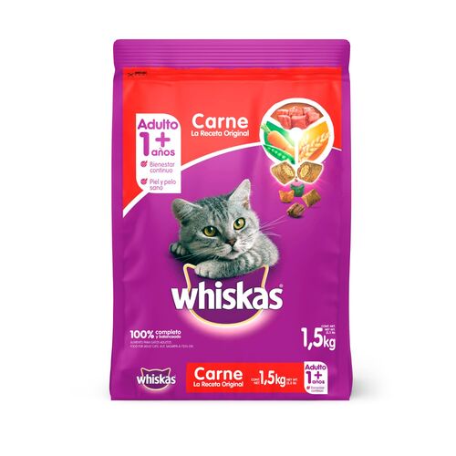 Whiskas - Alimento Para Gato Adulto Carne