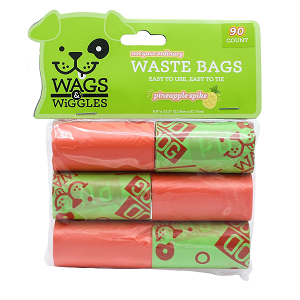 Wags & Wiggles - Bolsas Plásticas Desechos x 60 bolsas