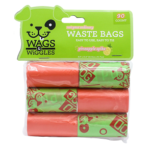 Wags & Wiggles - Bolsas Plásticas Desechos X 4 Rollos.