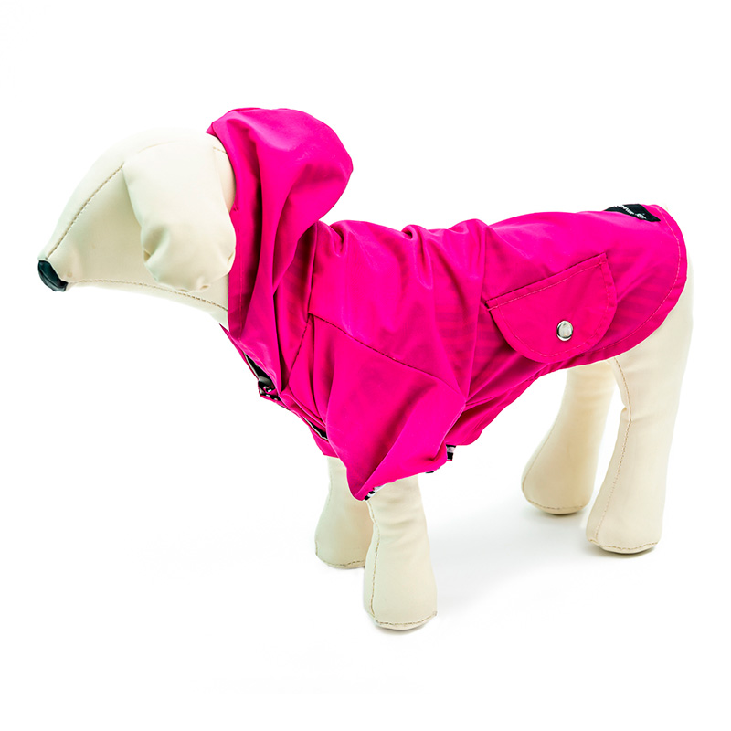 Doglamour - Parka impermeable clásica fucsia