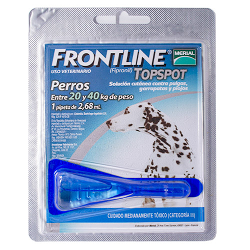 Frontline - Perros De 20 Hasta 40 Kg.