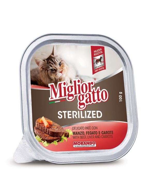 Alimento Húmedo Para Gato Esterilizado Res-Hígado-Zanahorias
