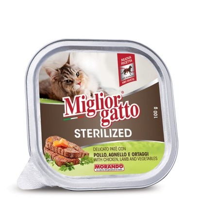 Alimento Húmedo Para Gato Esterilizado Pollo-Cordero-Vegetales