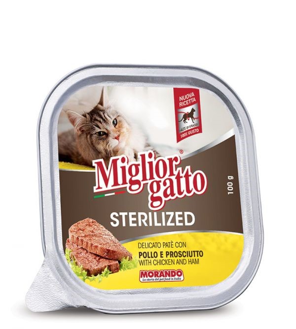 Alimento Húmedo Para Gato Esterilizado Pollo-Jamón