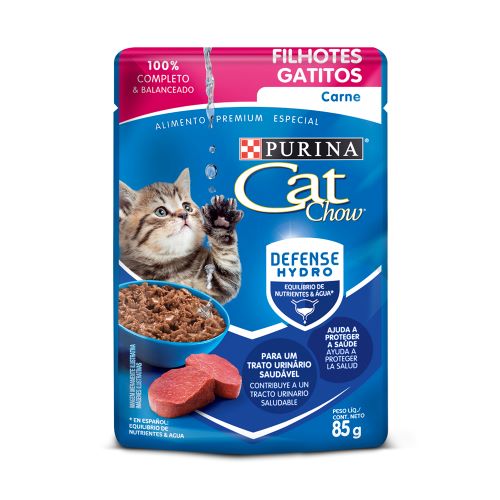 Cat Chow - Defense Hydro Gatitos Sabor Carne