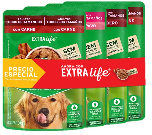 Dog Chow - Combo Dog Chow Adultos Todos Los Tamaños Pack Surtido X4 Pouchs