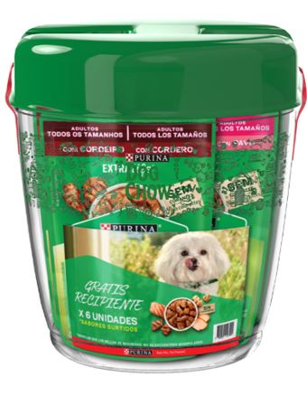 Dog Chow - Combo Dog Chow Pack Surtido X6 Pouchs, Gratis Pote