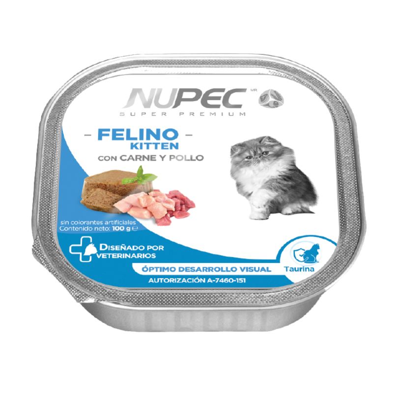 Nupec - Alimento Húmedo con Carne y Pollo Felino Kitten
