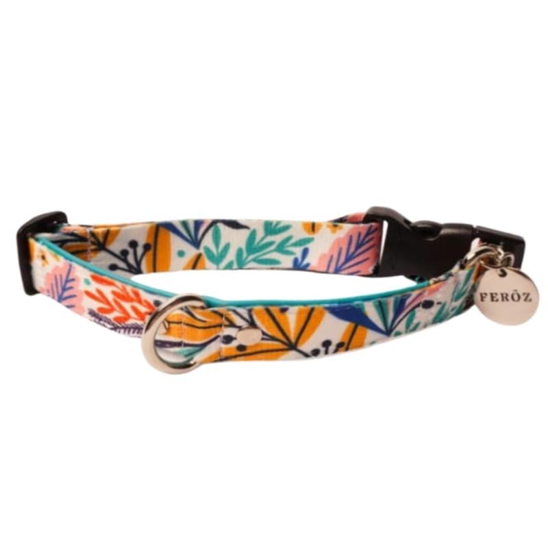 Feroz - Collar Reata Tropical Fondo Blanco