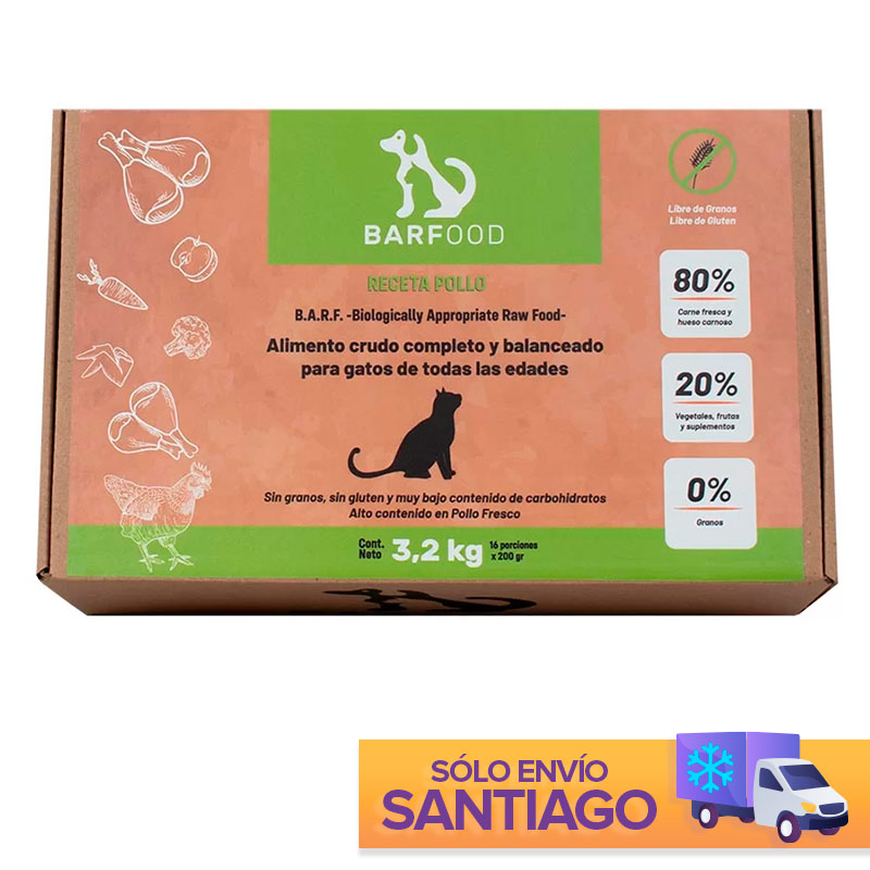 Barfood - Alimento Crudo de Pollo para Gatos