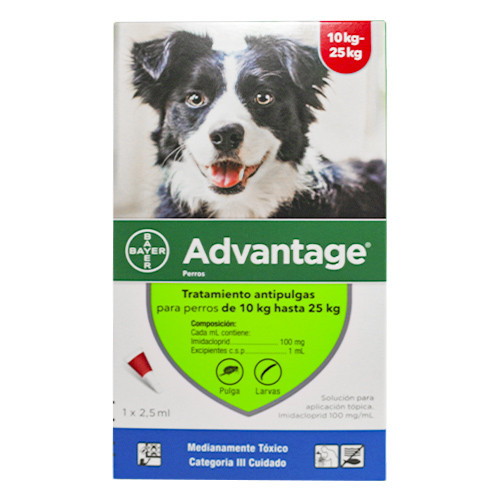 Advantage - Antipulgas Perros De 10 Hasta 25 Kg.