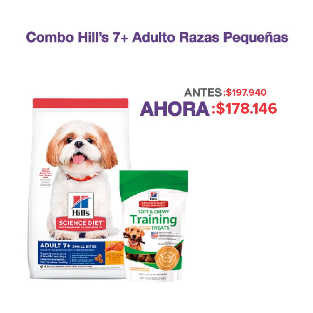 Hills - Combo Adulto 7+ Razas Pequeñas