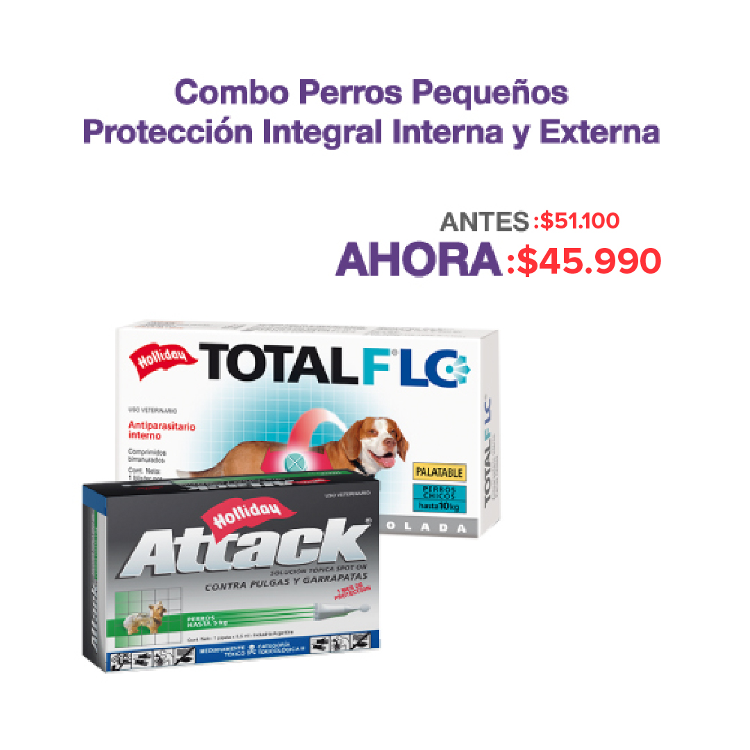 Attack - Combo Perros Pequeños Protección Integral Interna Y Externa