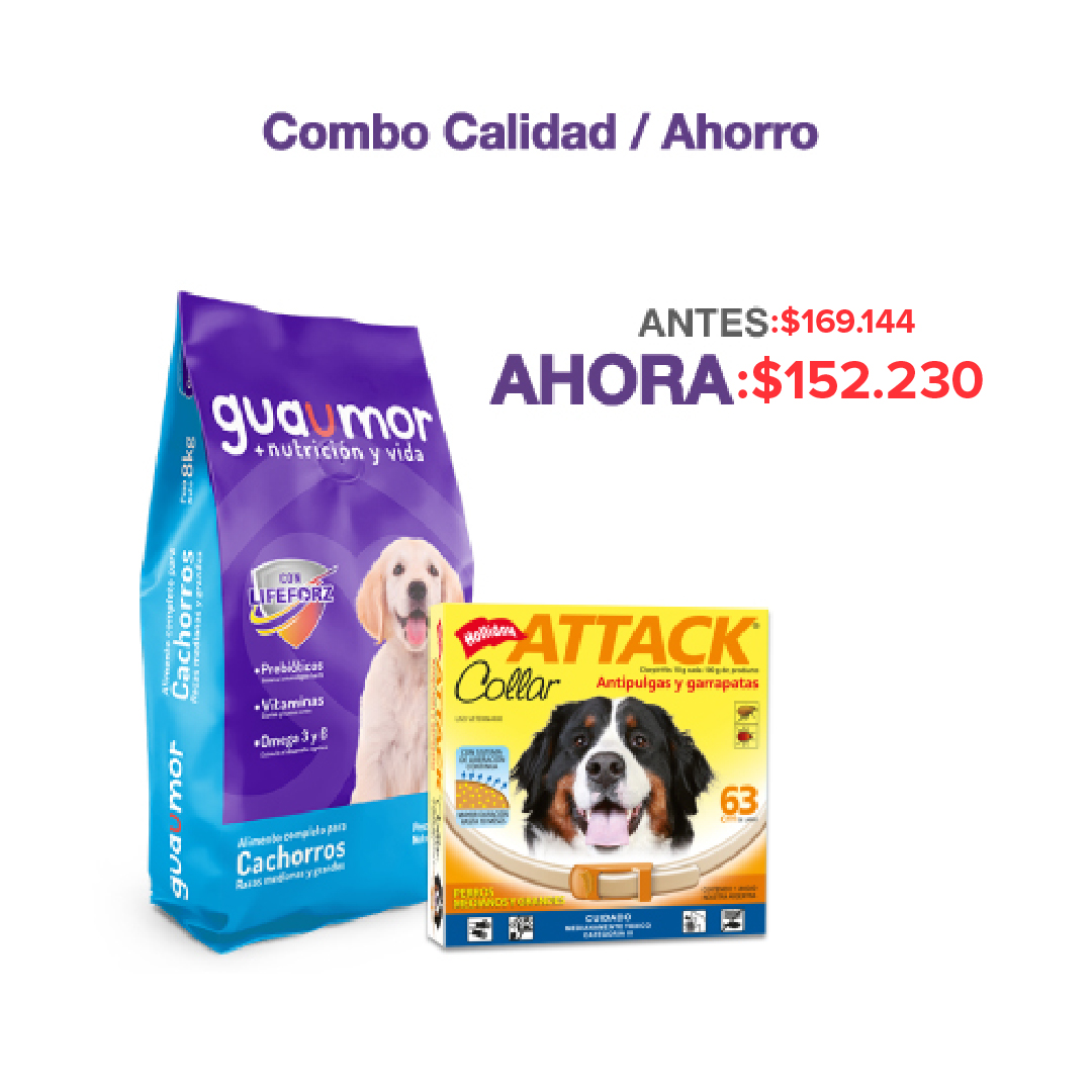 Guaumor - Combo Calidad Ahorro Guaumor Cach R. Med/Grde