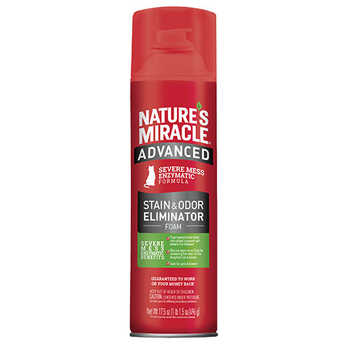 Nature Miracle - Removedor Manchas Y Olores Gato Aerosol 17.5 Oz