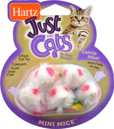 Hartz Gato Just For Cats Ratones Surtido X 5