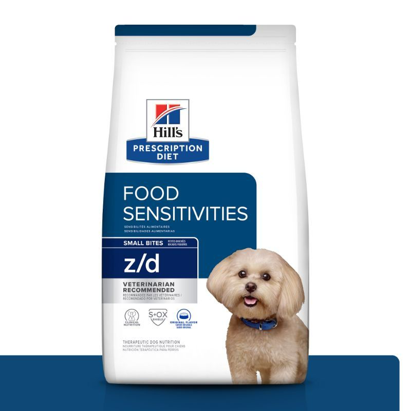 Hill's Prescription Diet - Alimento Seco para Perro Adulto Raza Pequeña Z/D Small Bites Sensibilidades Alimentarias