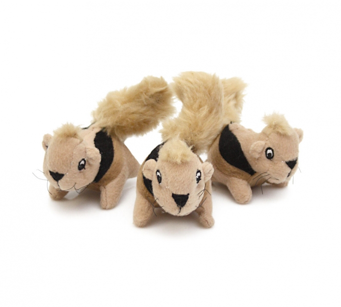 Outward Hound Peluche Ardilla X 3 Unidades