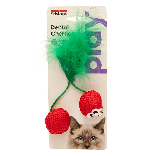 Petstages - Peluche Dental Cerezas.