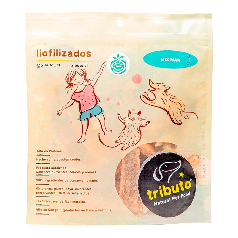 Tributo - Snack Liofilizado Crudo Mix Mar