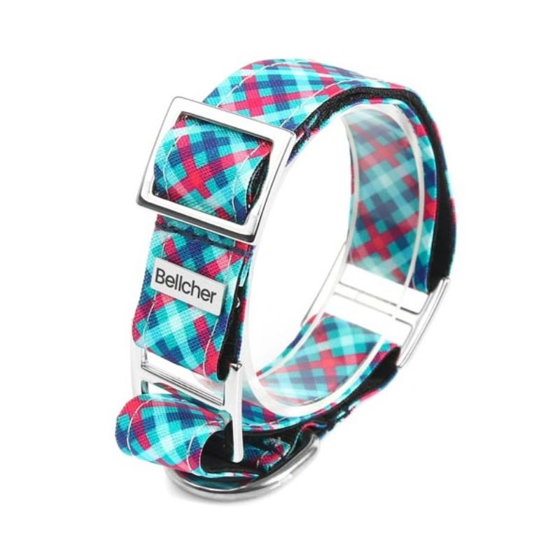 bellcher-collar-martingale-tartan-menta-4-cm