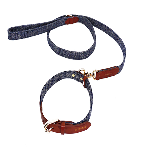 PetsMasters - Traílla + Collar Pana Cuero