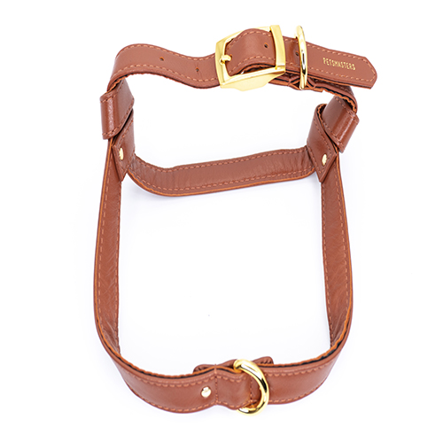 PetsMasters - Pechera Cuero Sintético Dos Piezas Importado