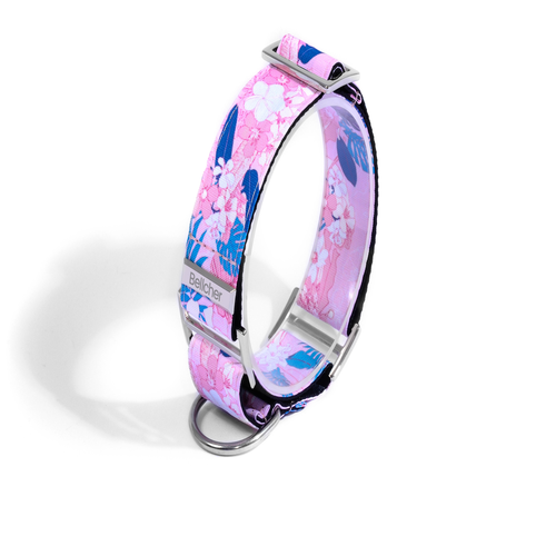 bellcher-collar-martingale-flores-paris-claro-violeta-entrega-en-3-dias-habiles