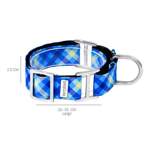 bellcher-collar-martingale-escoces-azul-claro-violeta-entrega-en-3-dias-habiles