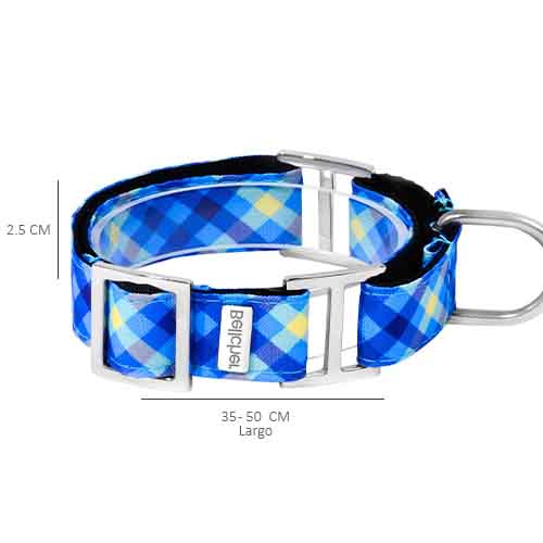bellcher-collar-martingale-escoces-azul-claro-violeta-entrega-en-3-dias-habiles