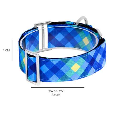 bellcher-collar-martingale-escoces-azul-claro-violeta-entrega-en-3-dias-habiles