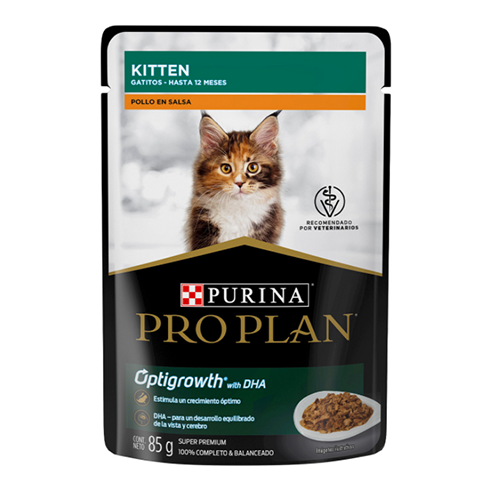Purina Pro Plan - Alimento Húmedo Pouch para Gatito Sabor Pollo
