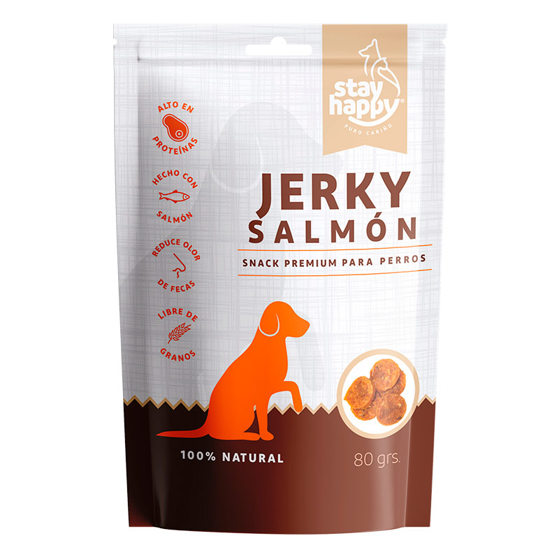 Stay Happy - Snack Jerky Salmón para Perros