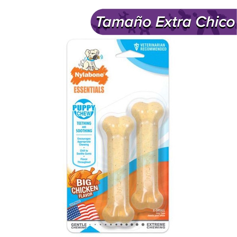 nylabone-juguete-hueso-puppy-chew-sabor-pollo-para-cachorro-2-piezas